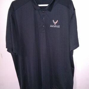 Cutter & Buck National Corvette Museum Black Polo Shirt